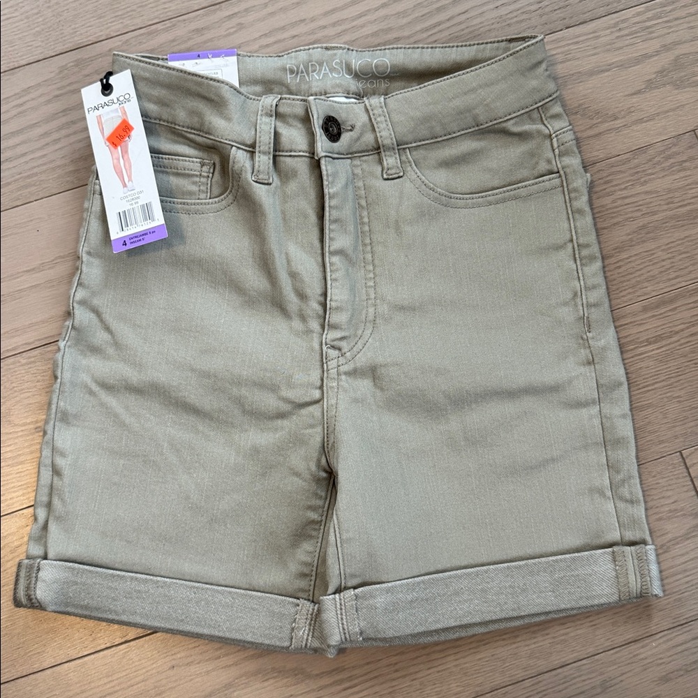 Size 4 - Parasuco Women's Beige Jean Shorts